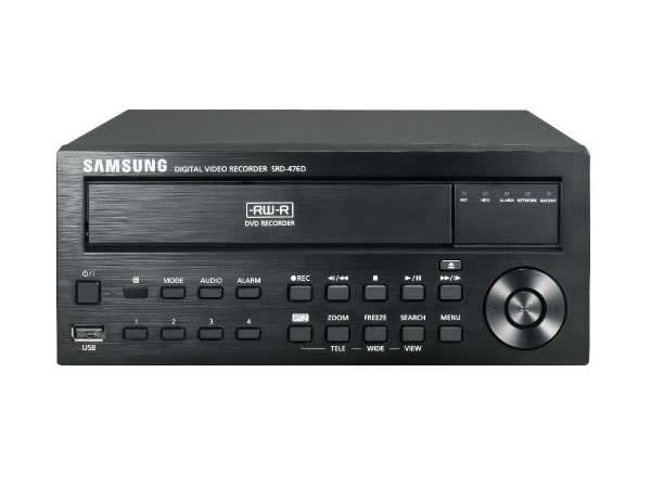 Samsung SRD476D 4 Channel Networked 1280H DVR with DVDRW Includes 1TB Hard Drive Built In