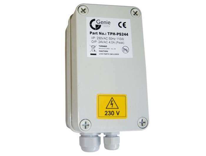 Genie AC24V 4A, Linear PSU in Weatherproof Enclosure