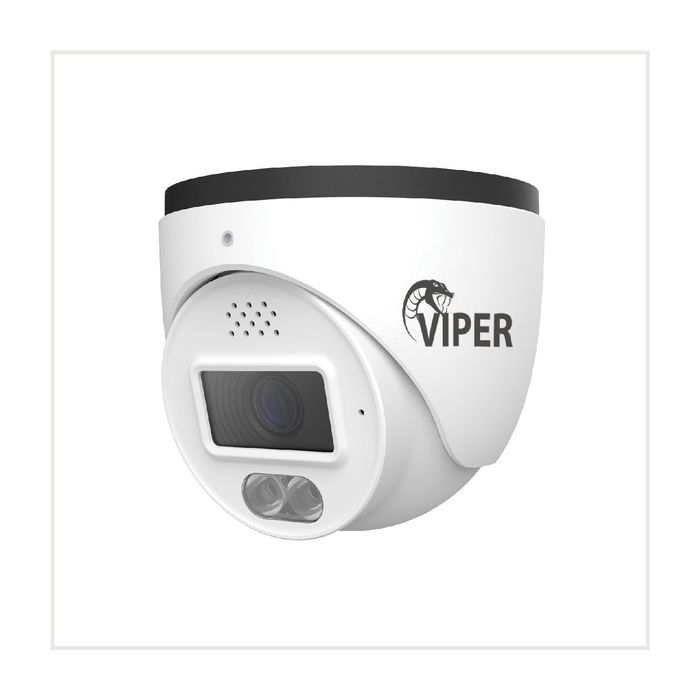 Viper 4MP AI Active Deterrent Network Fixed Lens Turret Cameras - 3 Year Warranty