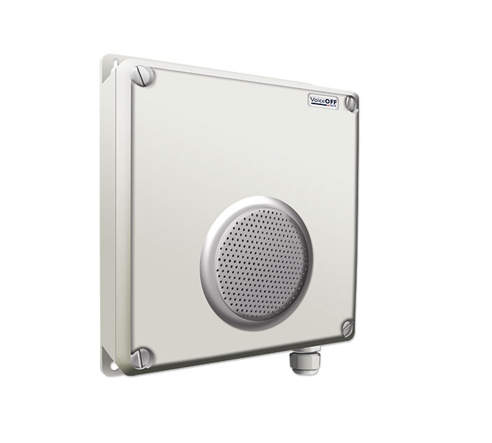 VoiceOff Programmable Audio Alarm Unit + RS232 Inputs + IP65 Rated