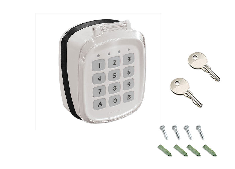 Wirefree 2 Channel Keypad White