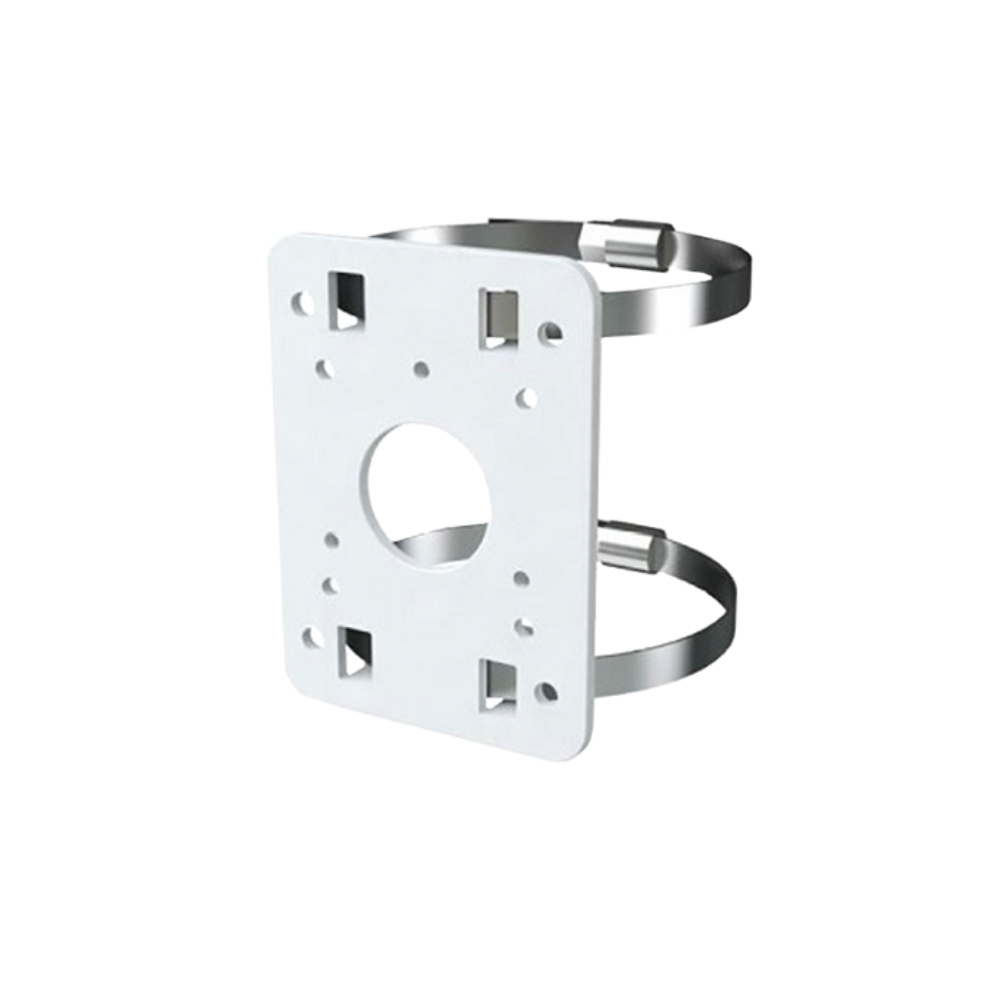 Genie Pole Mount Bracket - 2xJubilee Clips- Base size 140x104x19mm