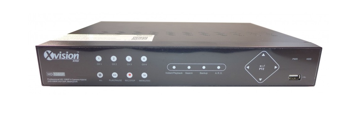 Xvision XHD Professional 1080P AHD 16 Camera Hybrid (1080P AHD, 720P AHD, 960H/Analogue, IP) DVR with UTC, 4K Ready, 3 Year Warranty