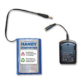 Portable 12V CCTV Battery Pack & Charger Kit