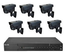 Professional 6 Camera System IR Night Vision 700TVL